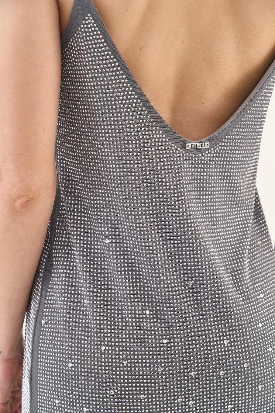 Vestido Tule Com Aplicação Colcci