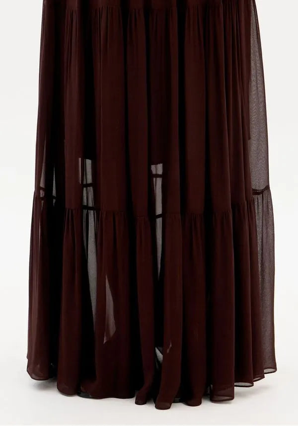 SAIA LONGA DE CHIFFON LANÇA PERFUME