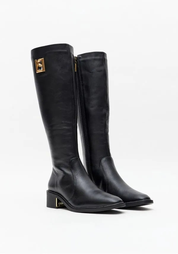 Bota de Couro com Logo lateral Lança Perfume