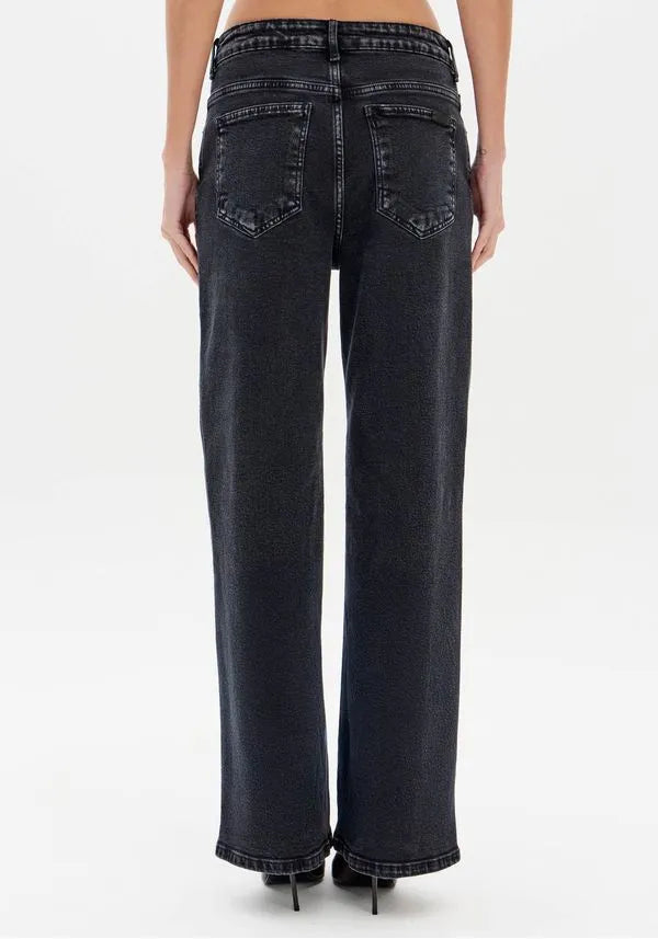 Calça Jeans Full Length Cintura Média Lança Perfume