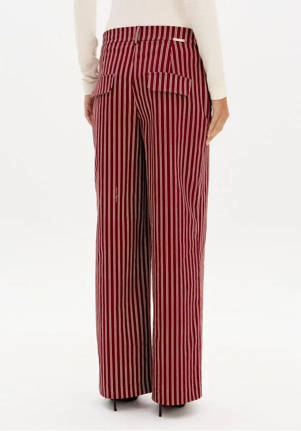 Calça Reta Estampada Alfaiataria Lança Perfume