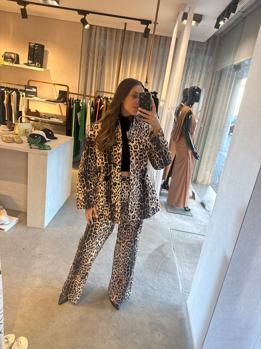 Parka Oversize Animal Print Lança Perfume