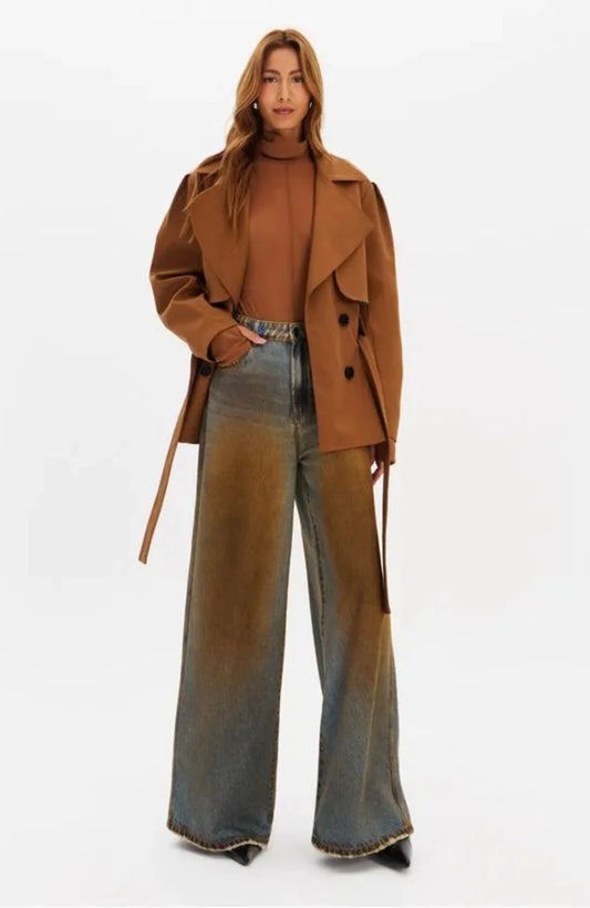 Calça Jeans Wide Leg Lança Perfume
