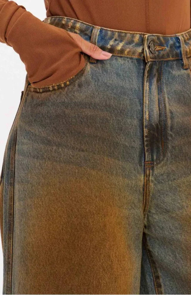 Calça Jeans Wide Leg Lança Perfume