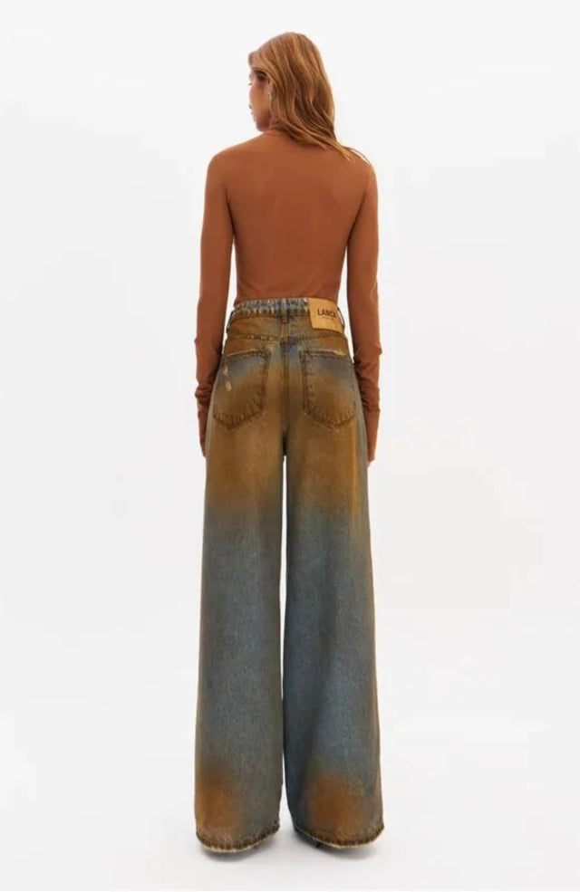 Calça Jeans Wide Leg Lança Perfume