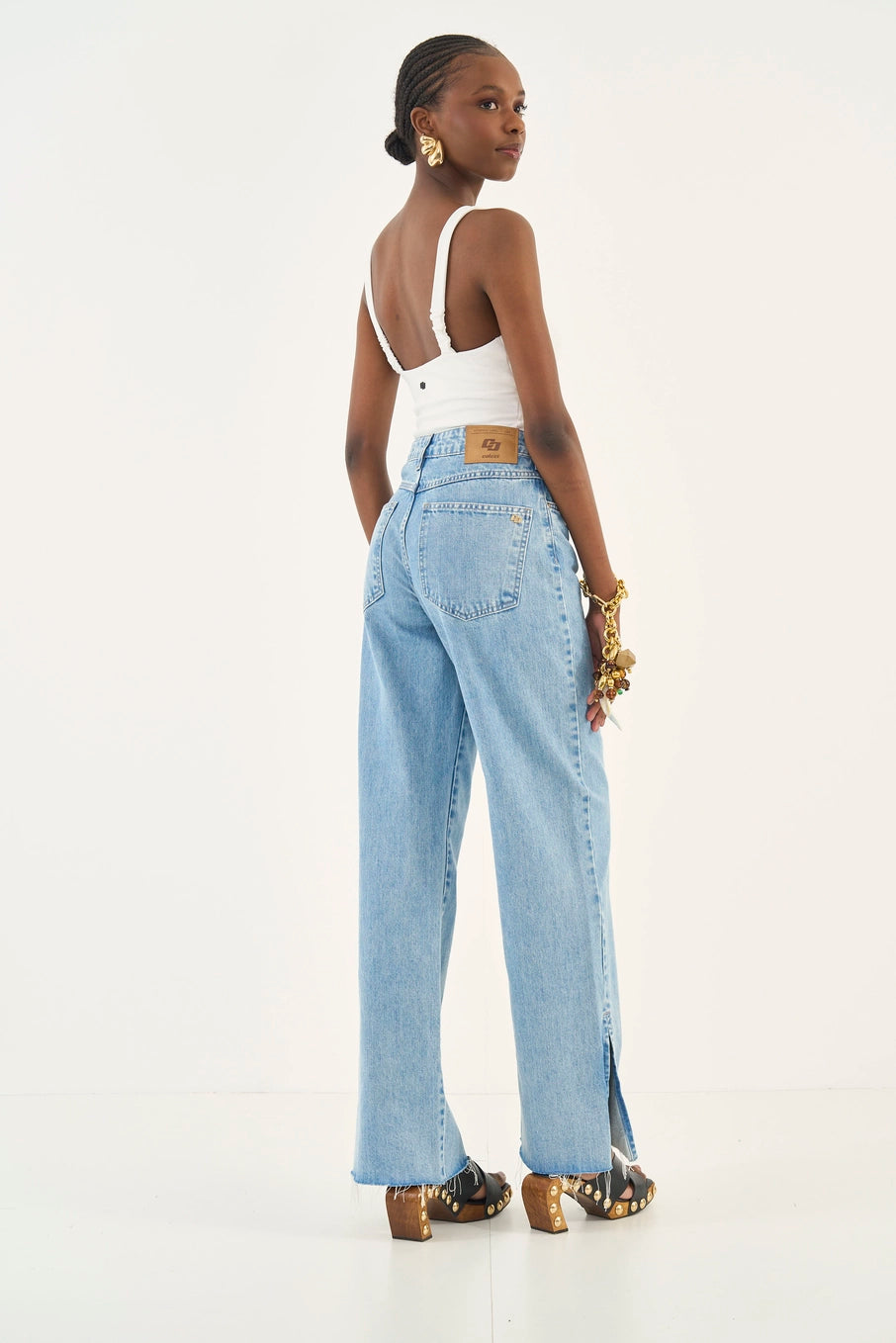 Calça Jeans Wide Leg Juliette Colcci