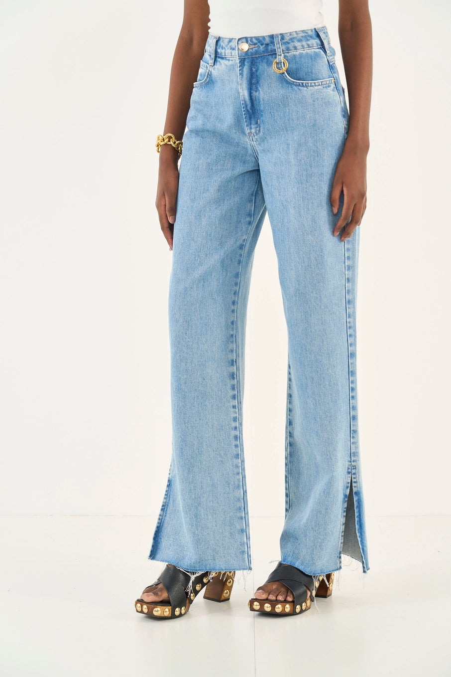 Calça Jeans Wide Leg Juliette Colcci