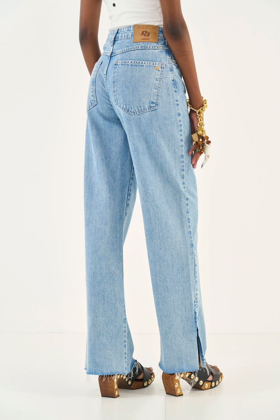 Calça Jeans Wide Leg Juliette Colcci