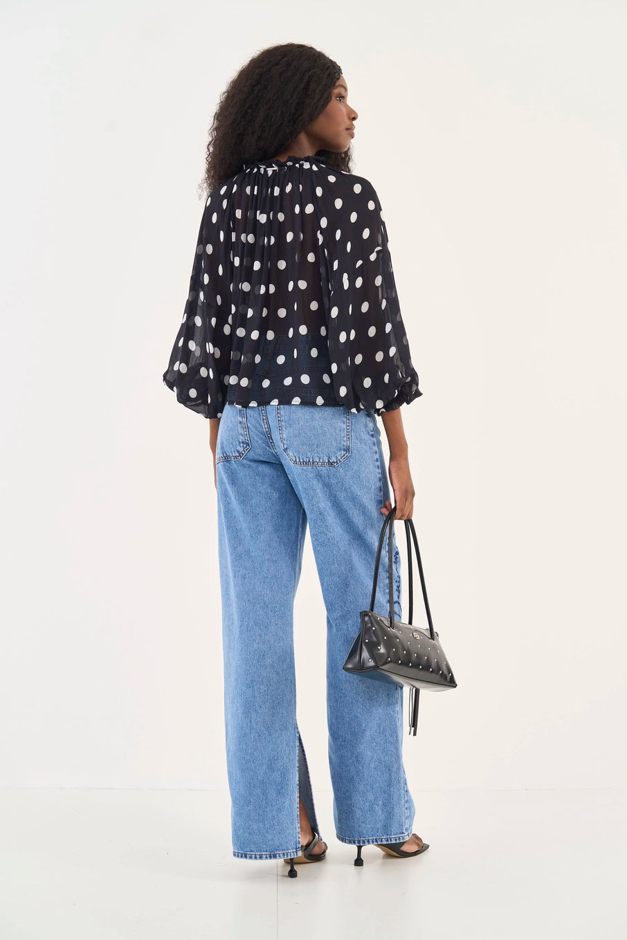 Calça Jeans Juliette Wide Leg Com Bordado Colcci
