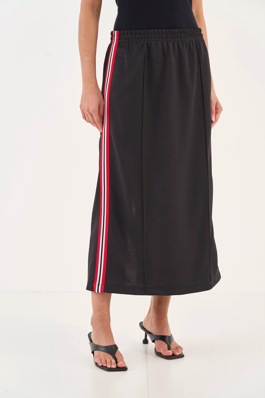 Saia Midi Comfort Com Listas Laterais Colcci