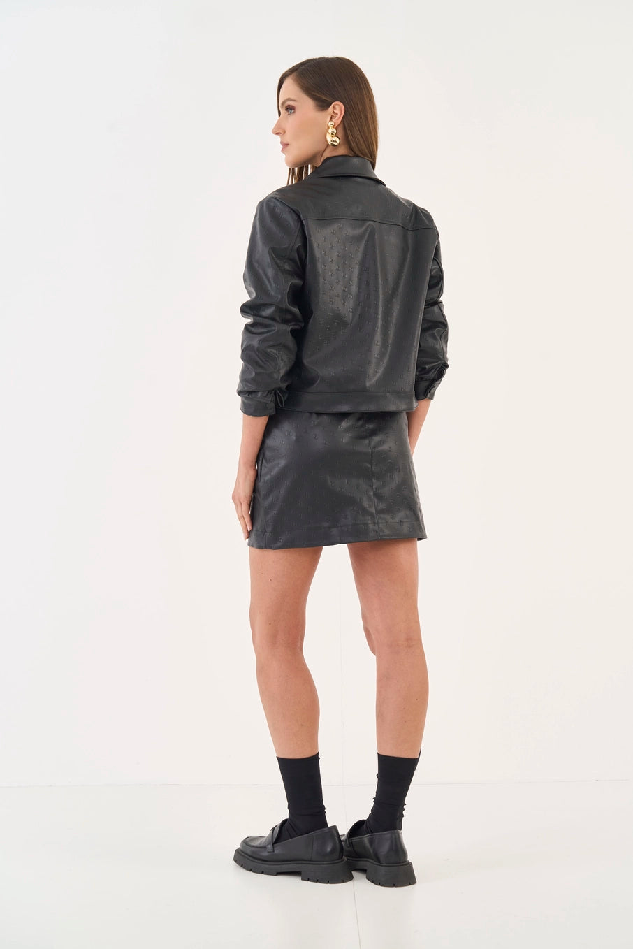 Saia Mini Em Pu Colcci
