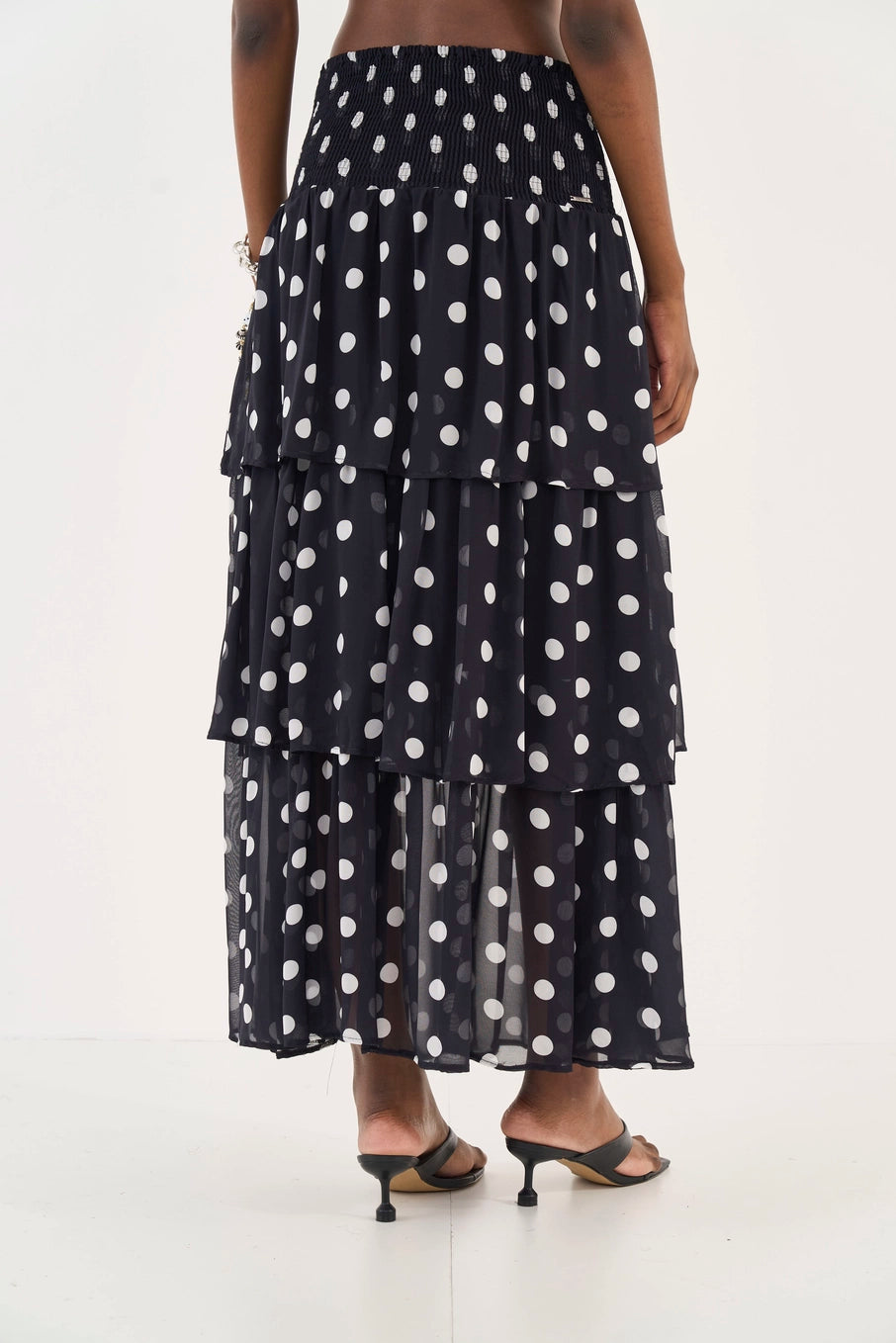 Saia Midi Fluida Em Camadas Colcci