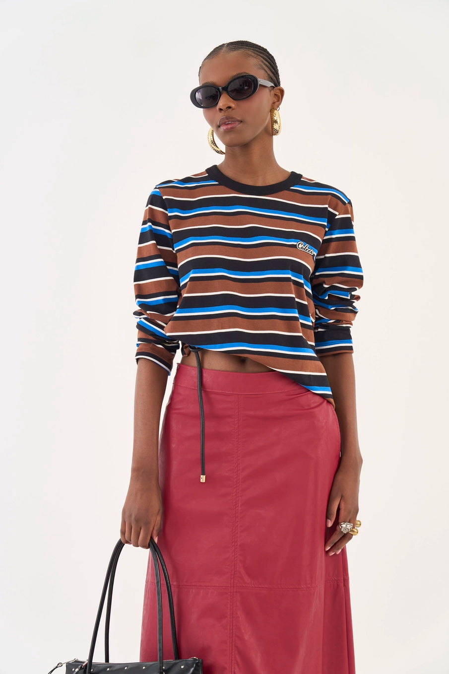 Camisola manga comprida às riscas Colcci