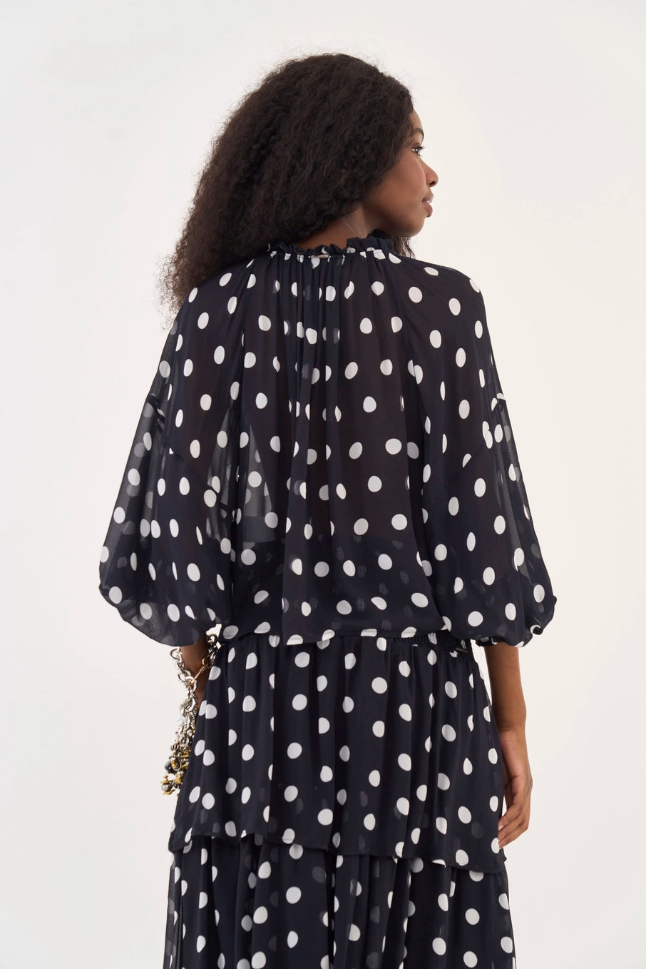 Blusa De Mangas Bufantes Colcci