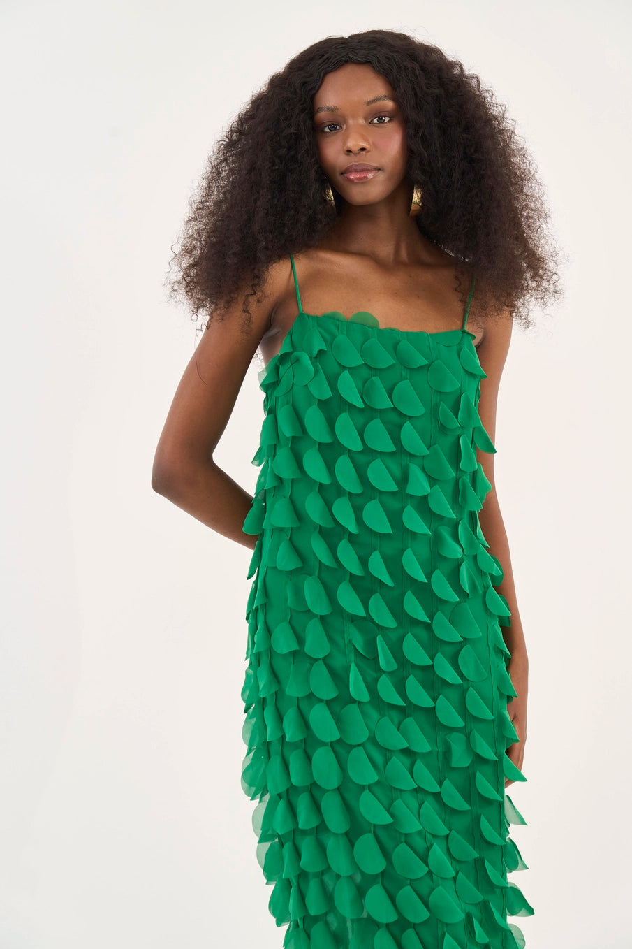 Vestido Midi Comfort Com Aplicação Colcci