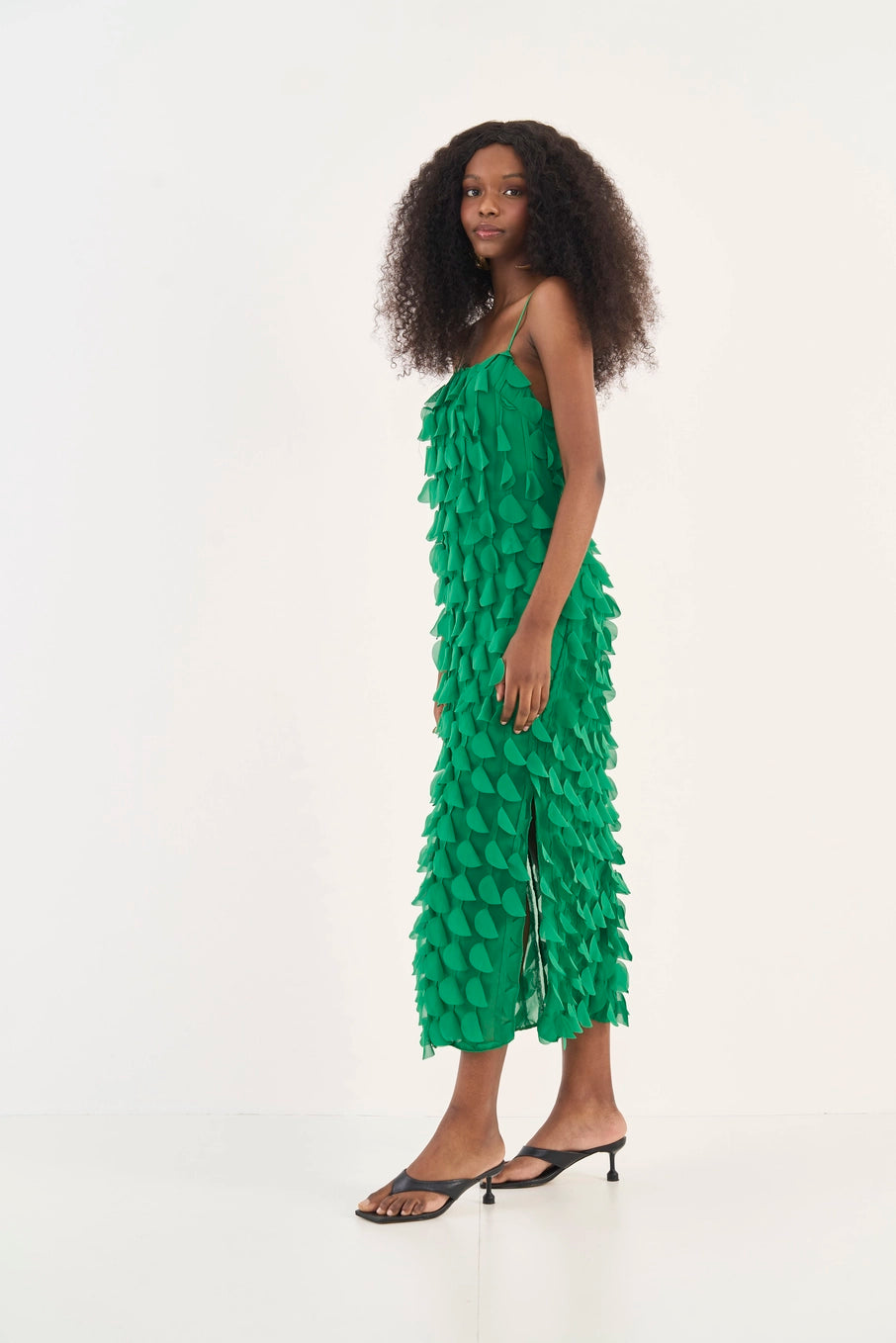 Vestido Midi Comfort Com Aplicação Colcci