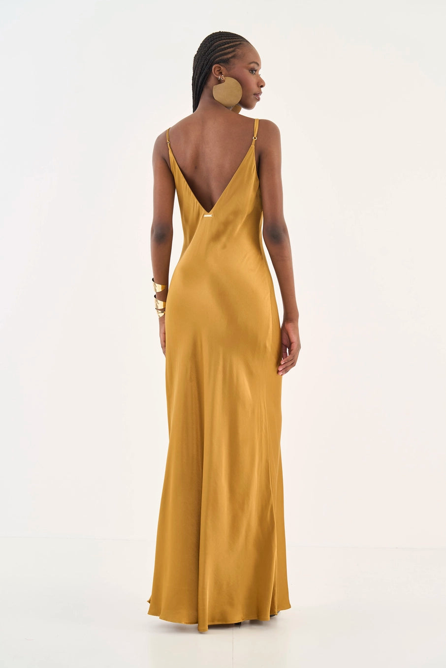 Vestido Longo Acetinado Colcci