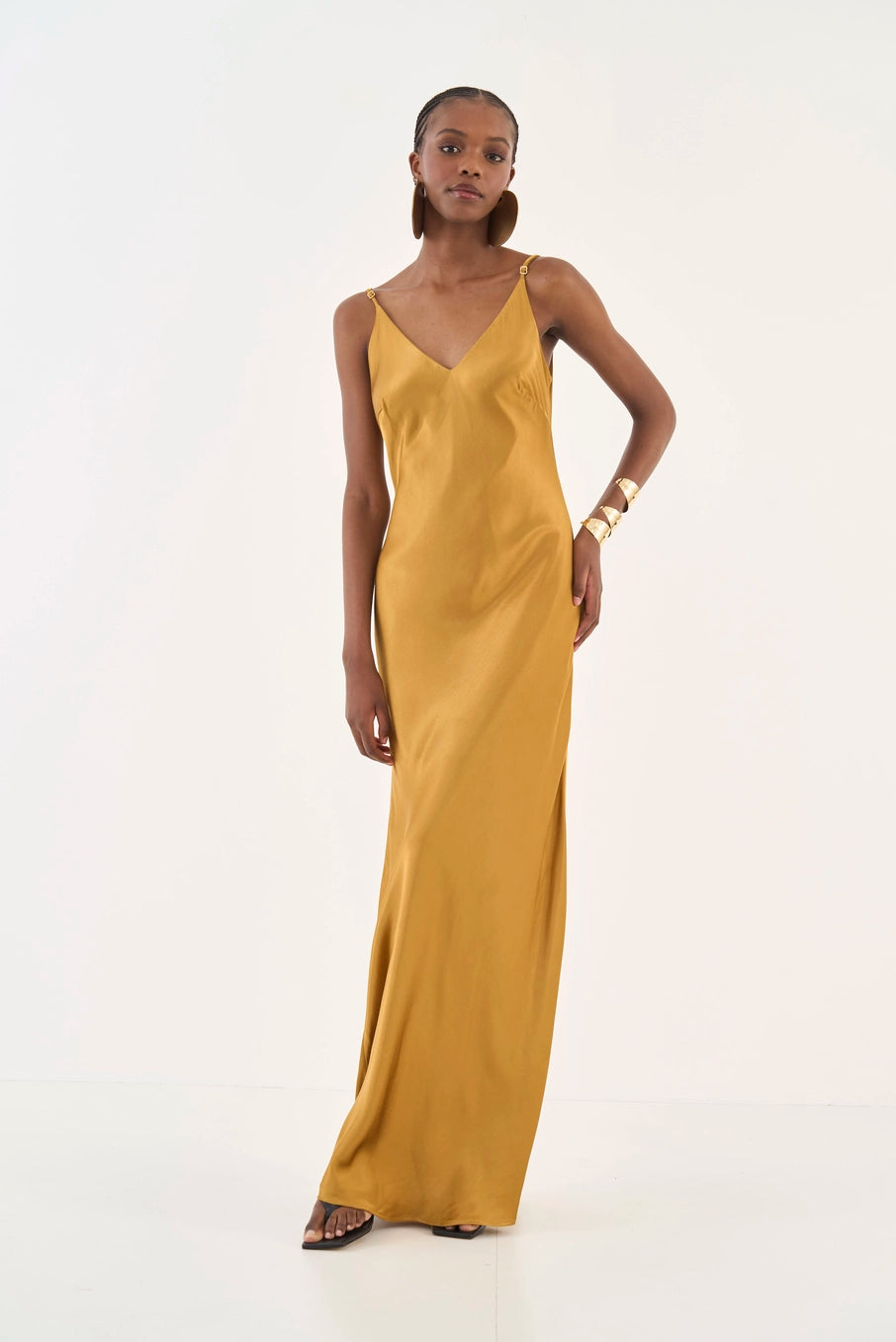 Vestido Longo Acetinado Colcci