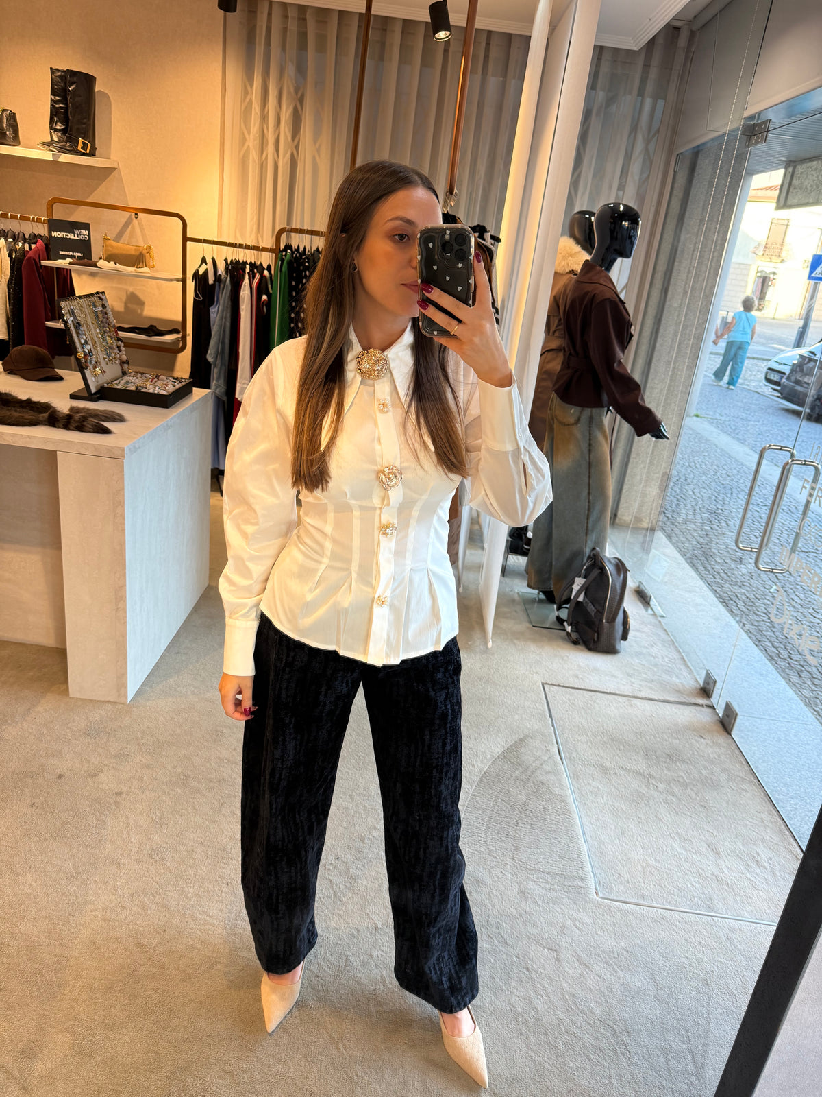Camisa com alfinetes HAVEONE