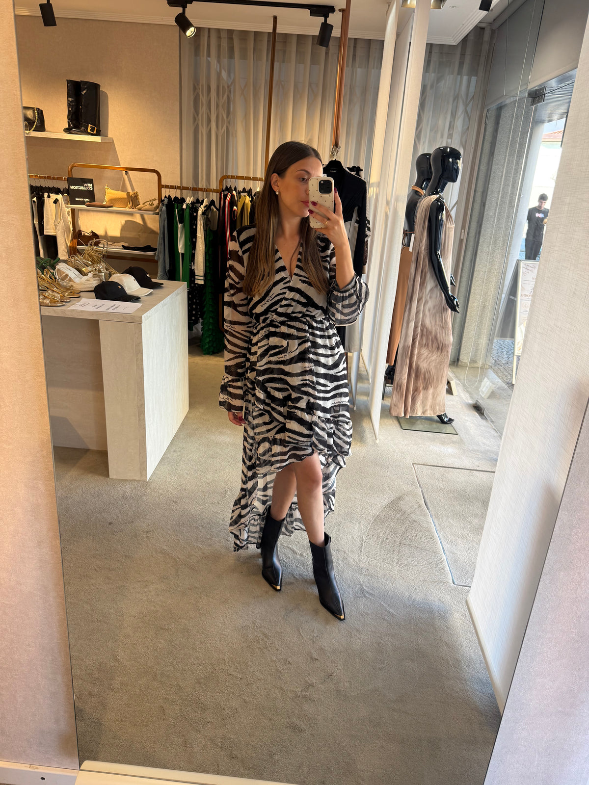 Vestido zebra Denny Rose