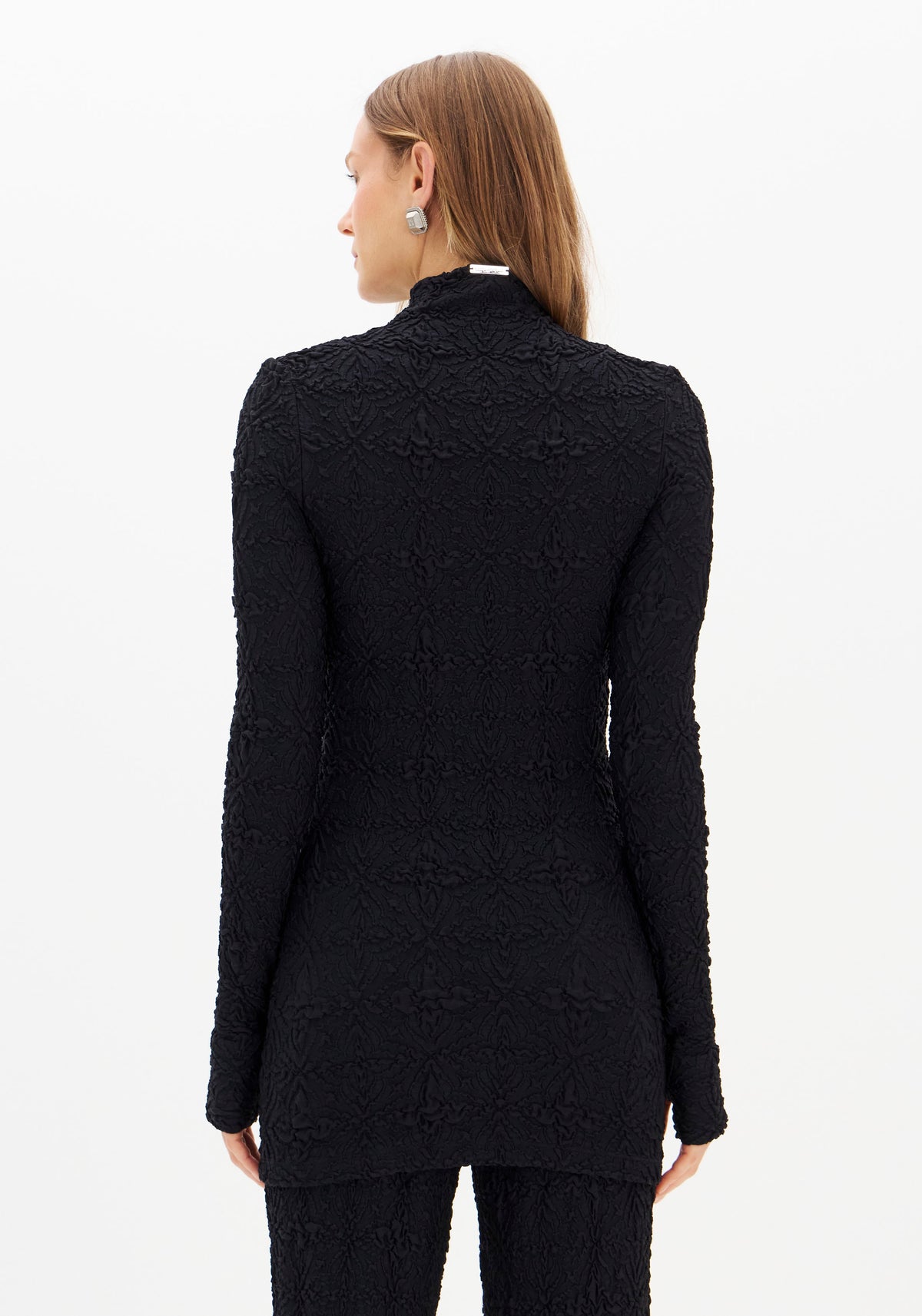 Blusa em malha texturizada Lança Perfume