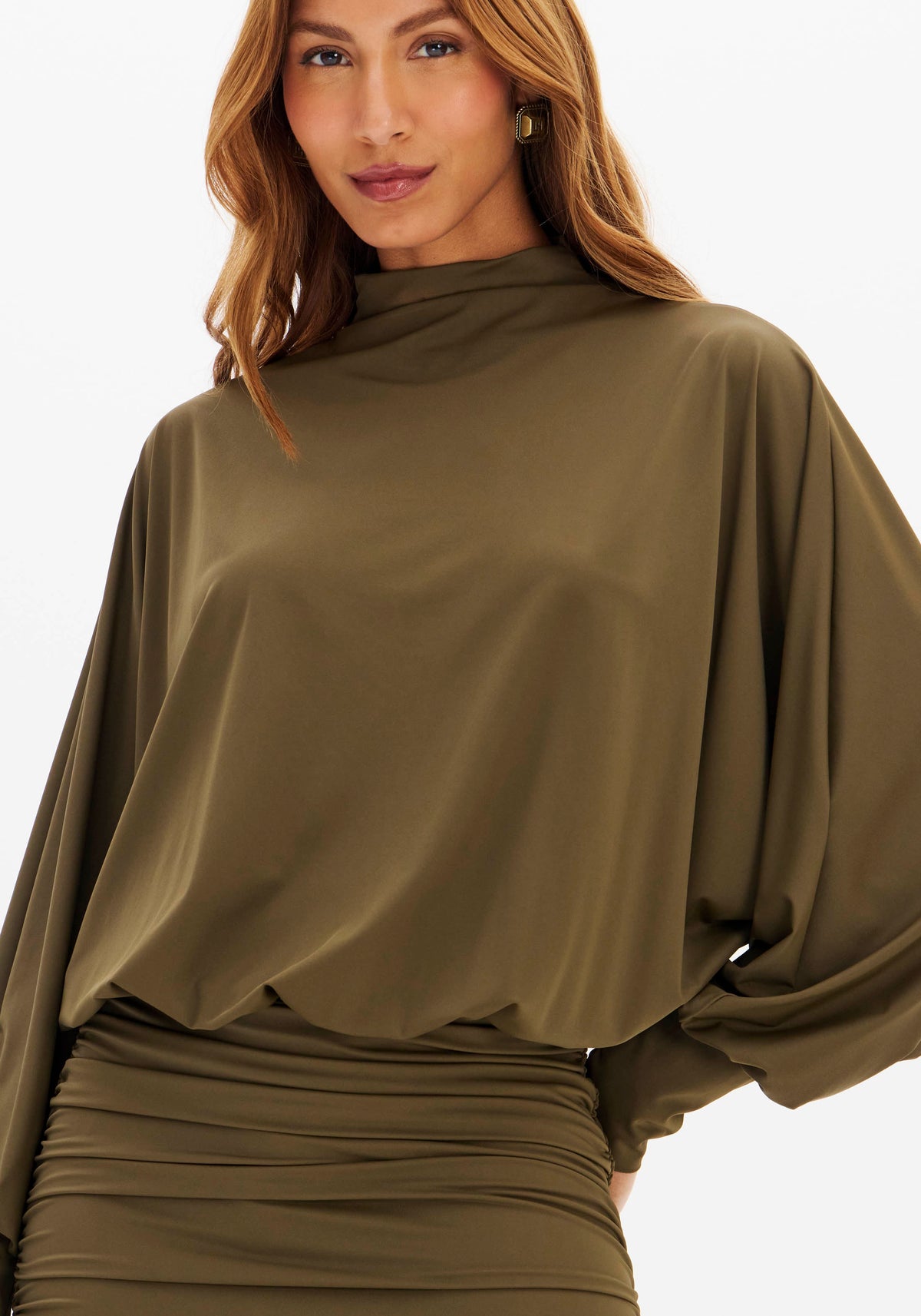 Vestido Longo com gola Lança Perfume