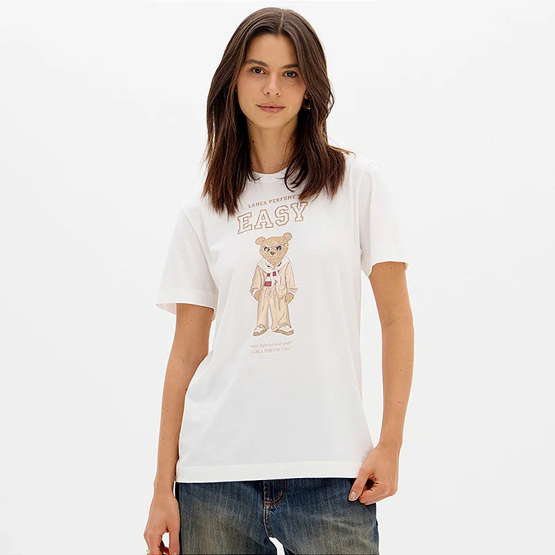 T-SHIRT COM URSO LANÇA PERFUME