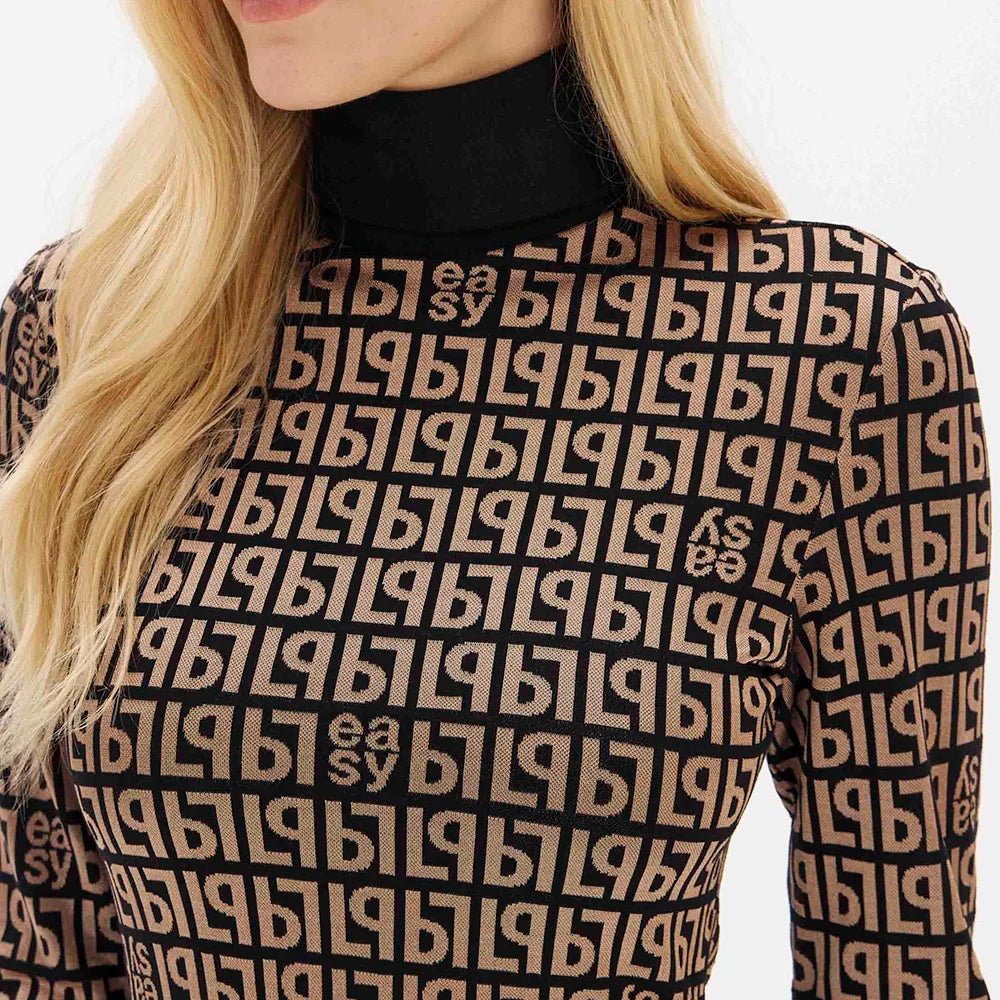 Vestido com logotipo Lança Perfume