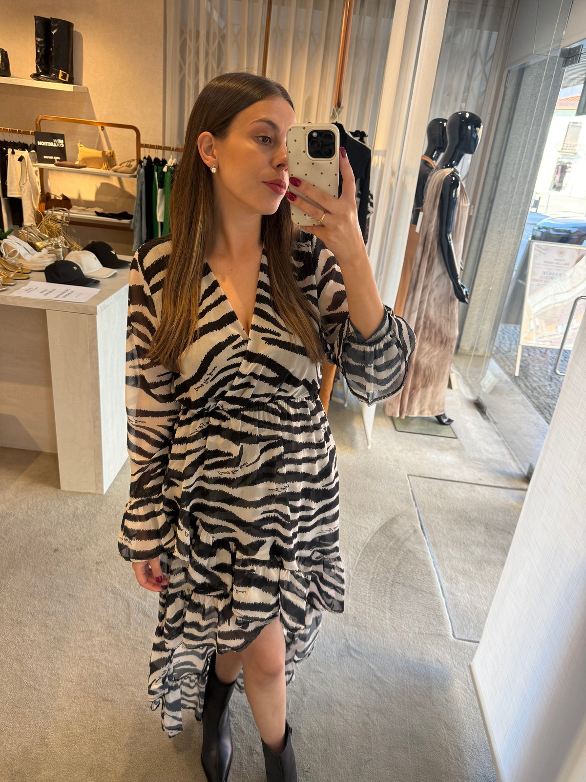 Vestido zebra Denny Rose