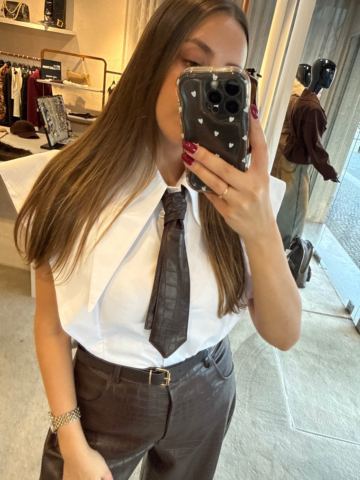 Camisa com gravata HAVEONE