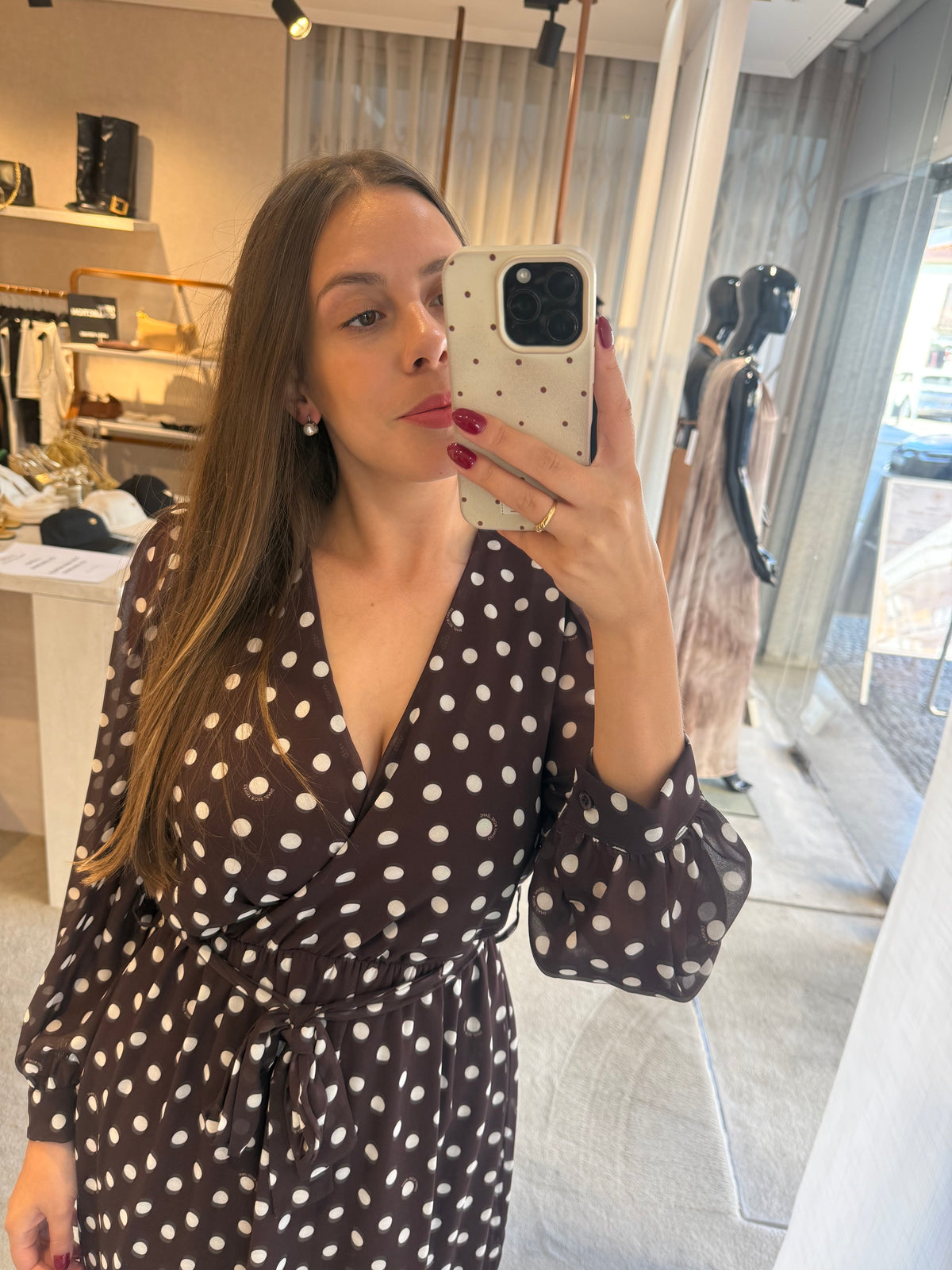 Vestido bolinhas Denny Rose