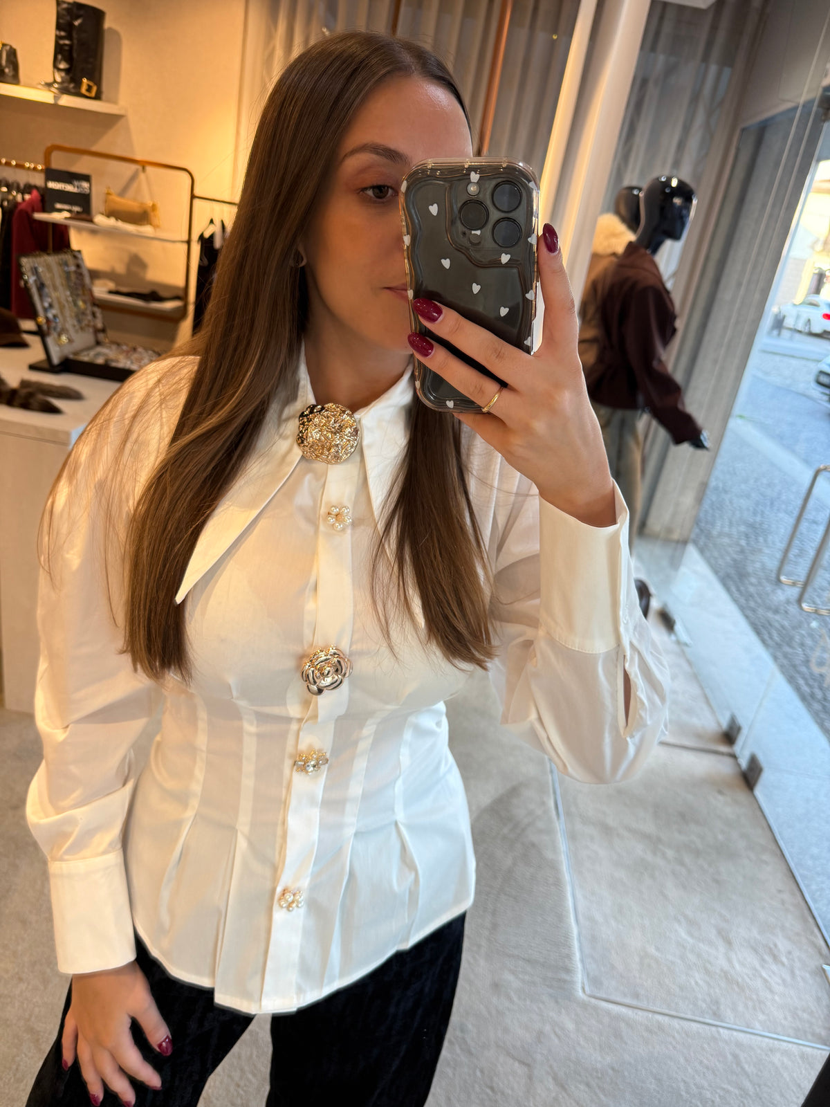 Camisa com alfinetes HAVEONE