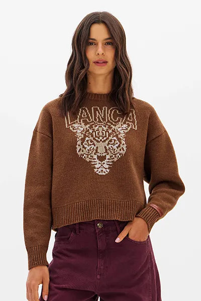 Camisola de Tricot Jacquard Lança Perfume