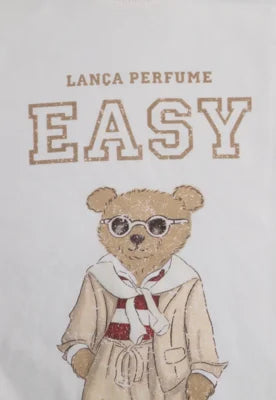 T-SHIRT COM URSO LANÇA PERFUME