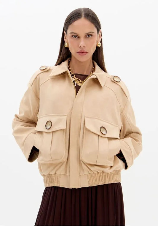 BOMBER COM BOLSOS LANÇA PERFUME