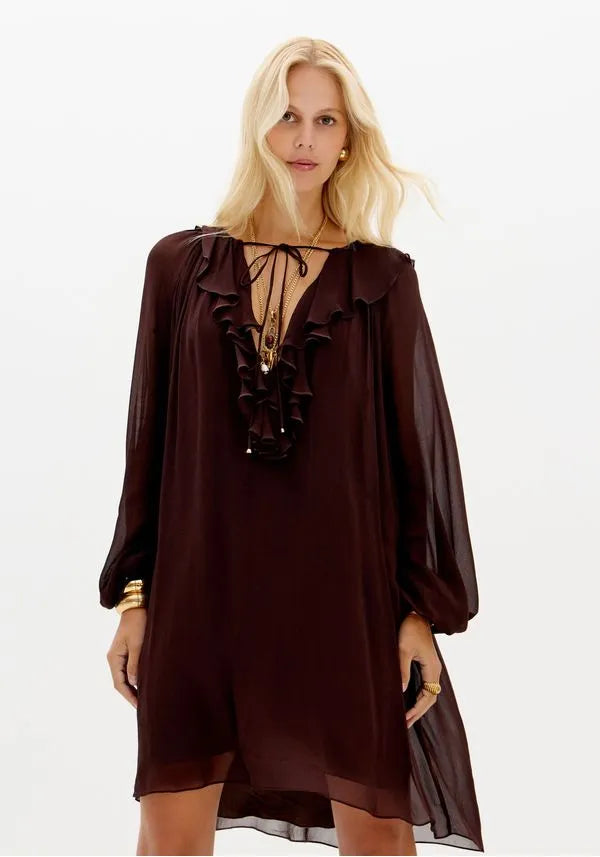 VESTIDO CURTO CHIFFON LANÇA PERFUME