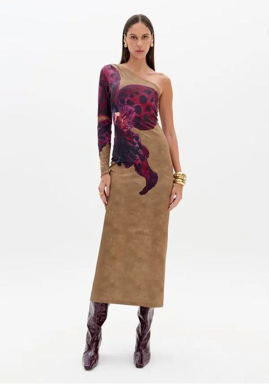 VESTIDO LONGO ESTAMPADO LANÇA PERFUME