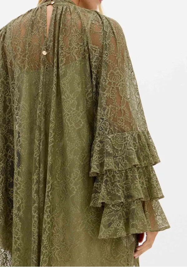 VESTIDO CURTO RENDADO LANÇA PERFUME