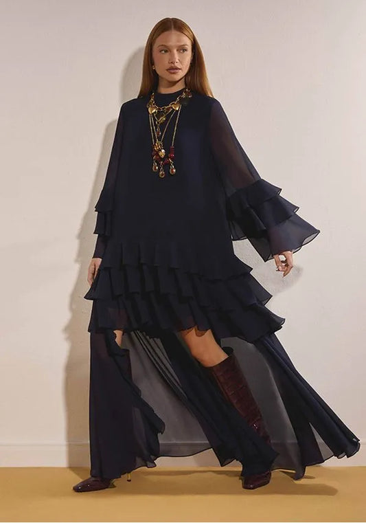 Vestido Manga Longa Lança Perfume