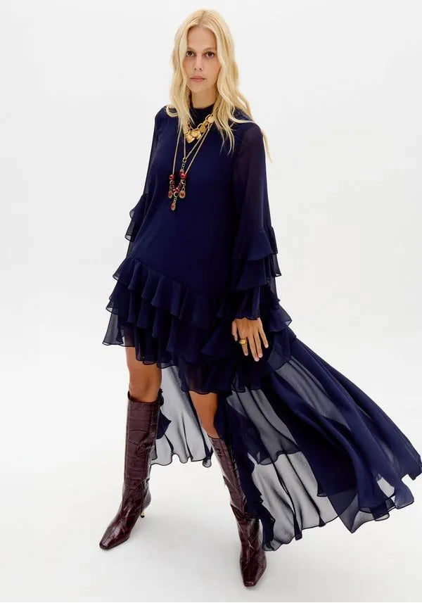 Vestido Manga Longa Lança Perfume