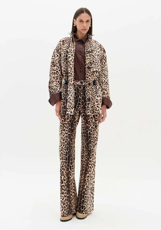 Parka Oversize Animal Print Lança Perfume