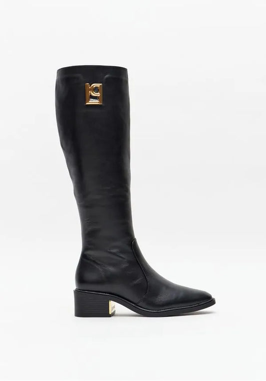 Bota de Couro com Logo lateral Lança Perfume
