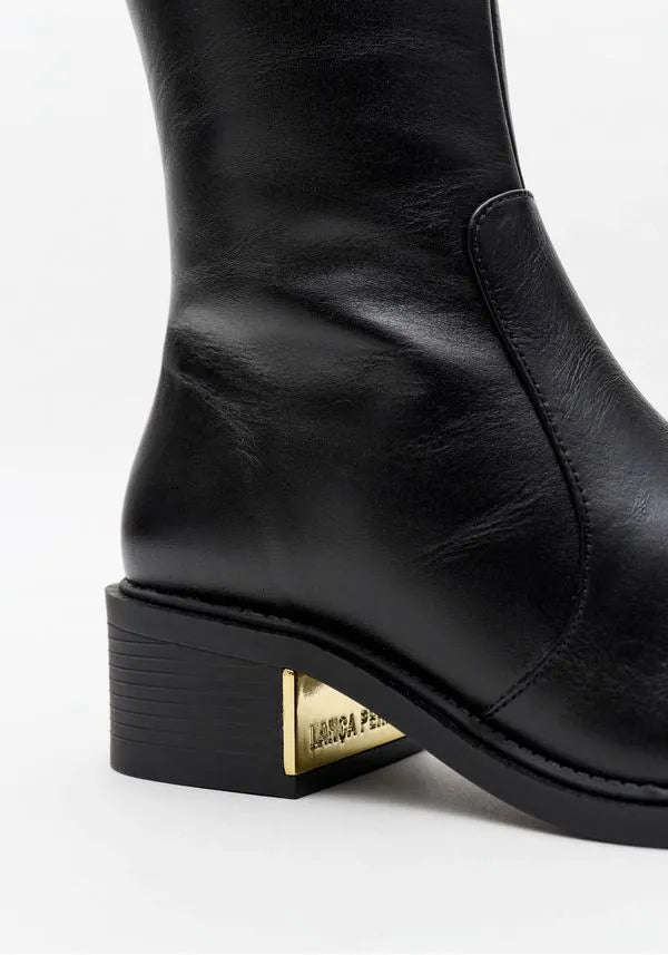 Bota de Couro com Logo lateral Lança Perfume