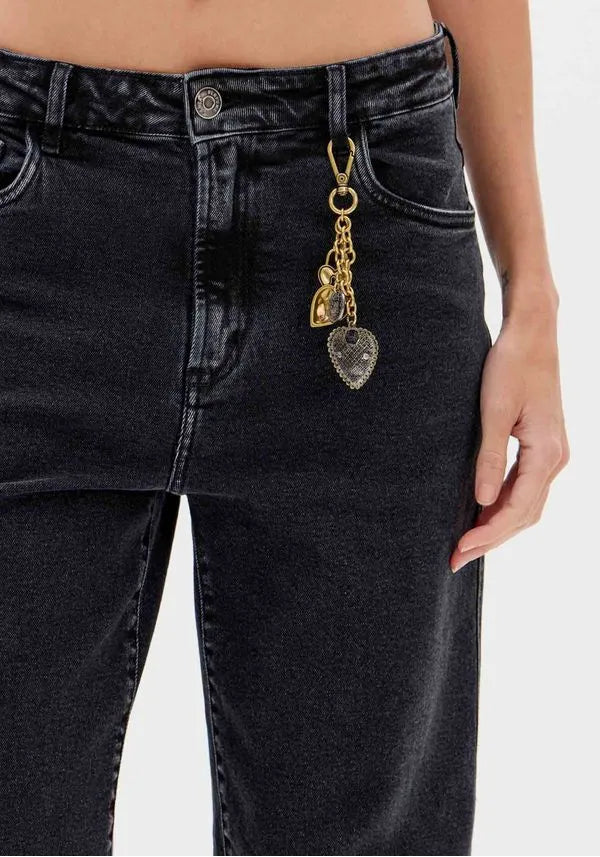 Calça Jeans Full Length Cintura Média Lança Perfume
