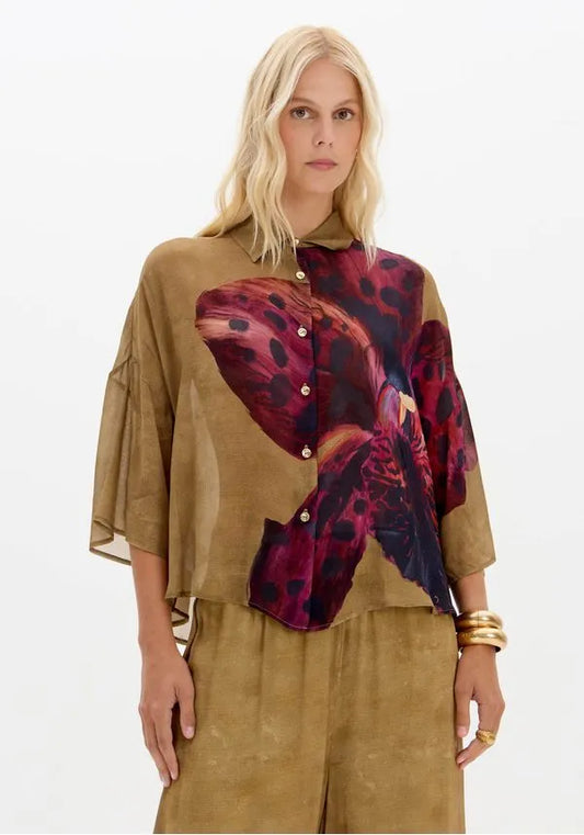 BLUSA ETSAMPADA CHIFFON LANÇA PERFUME