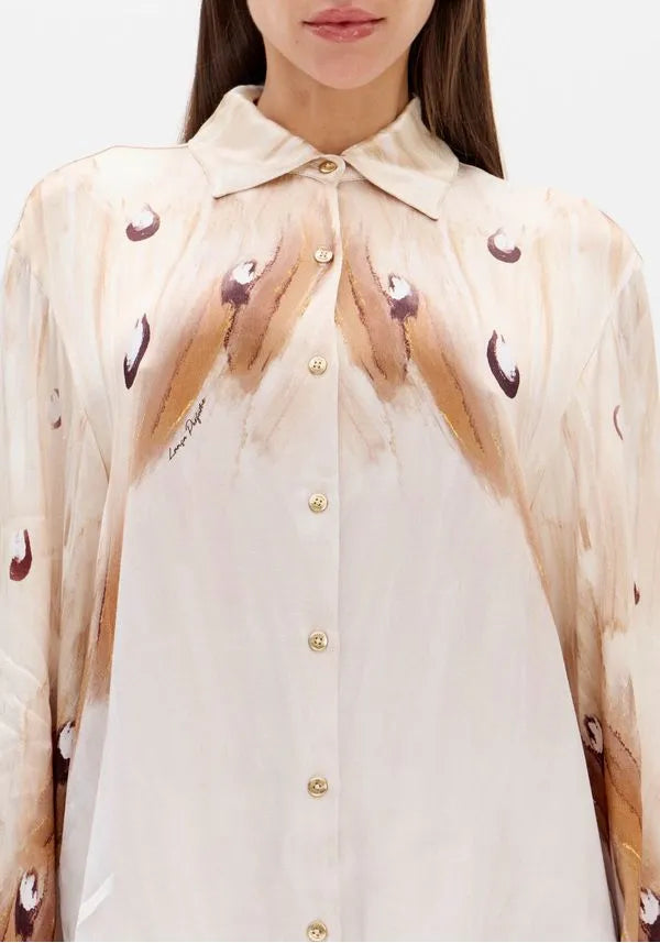 CAMISA ESTAMPADA MANGA LONGA LANÇA PERFUME