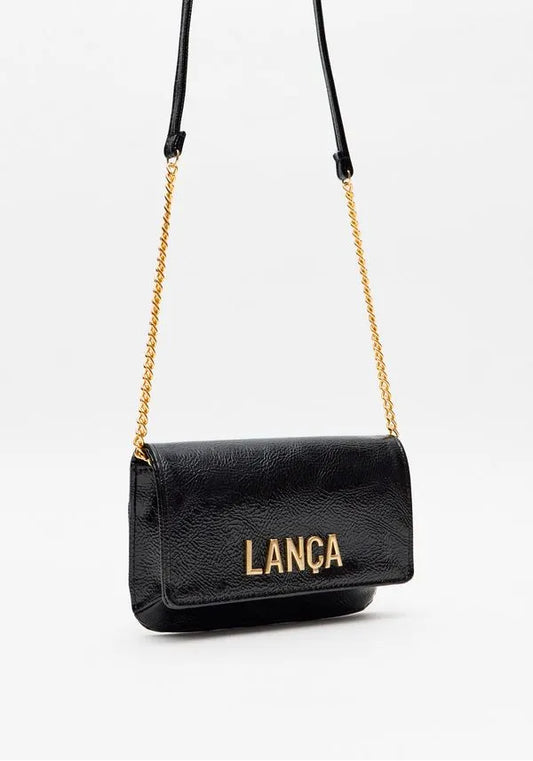 MALA CROSSBODY COM LETREIRO LANÇA PERFUME