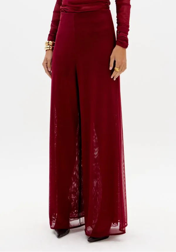 Calça Pantalona De Tule Lança Perfume
