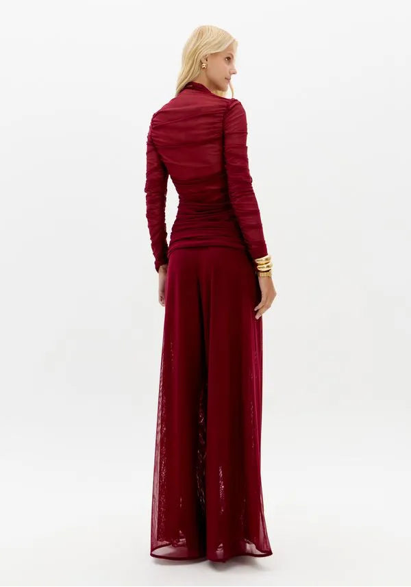 Calça Pantalona De Tule Lança Perfume