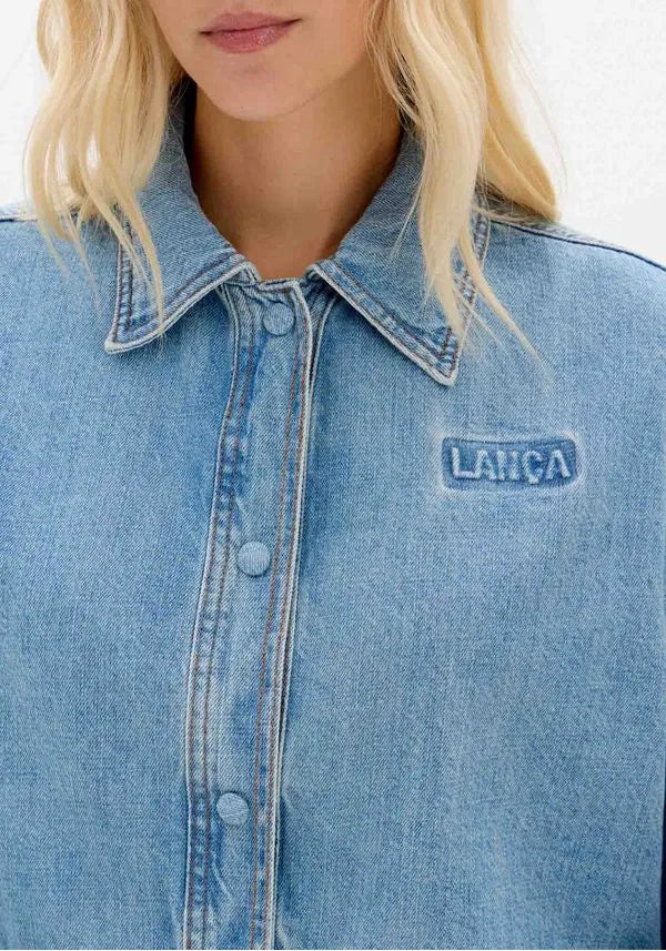 CAMISA JEANS CROPPED LANÇA PERFUME